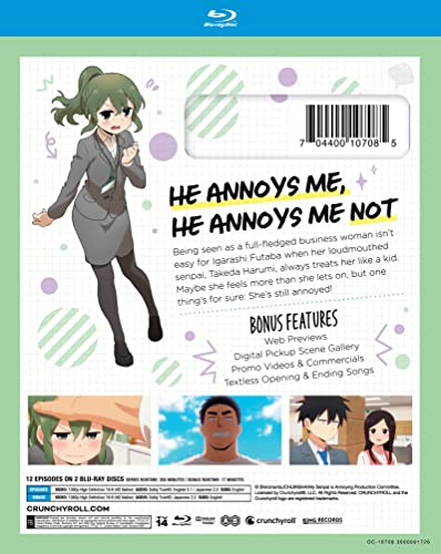 Blu-ray case for "My Senpai Is Annoying" featuring anime character art.