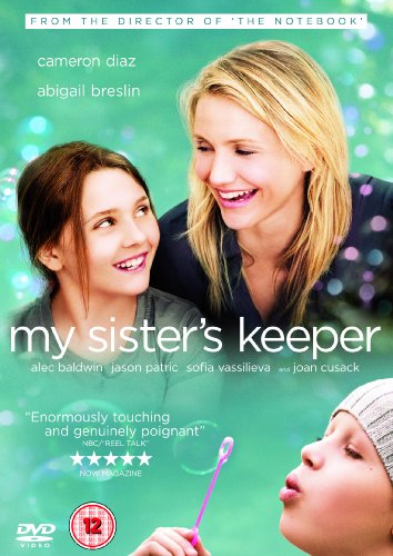 DVD cover for “My Sister’s Keeper” featuring Cameron Diaz and Abigail Breslin.