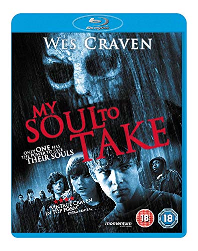My Soul to Take" Blu-ray cover with a skull and group of teens.
