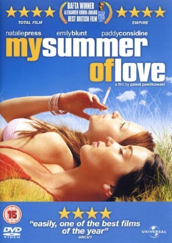 DVD cover for “My Summer of Love” featuring two women lying in grass.