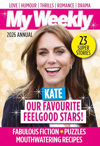 “My Weekly” 2026 Annual cover featuring Kate Middleton, with text and sparkles.