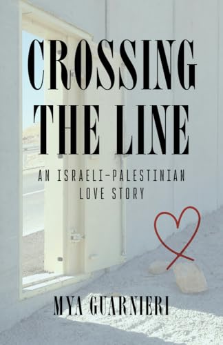Book cover with bold title, doorway view, and a red heart-shaped line.