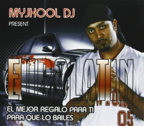 CD cover featuring a man, a car, and bold red text reading "Eurolatin.