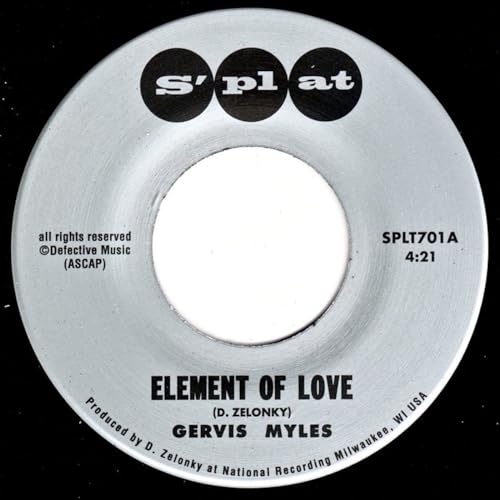 7-inch vinyl record: “Suite Crude Rev” by Myles,gervis, with colorful label.