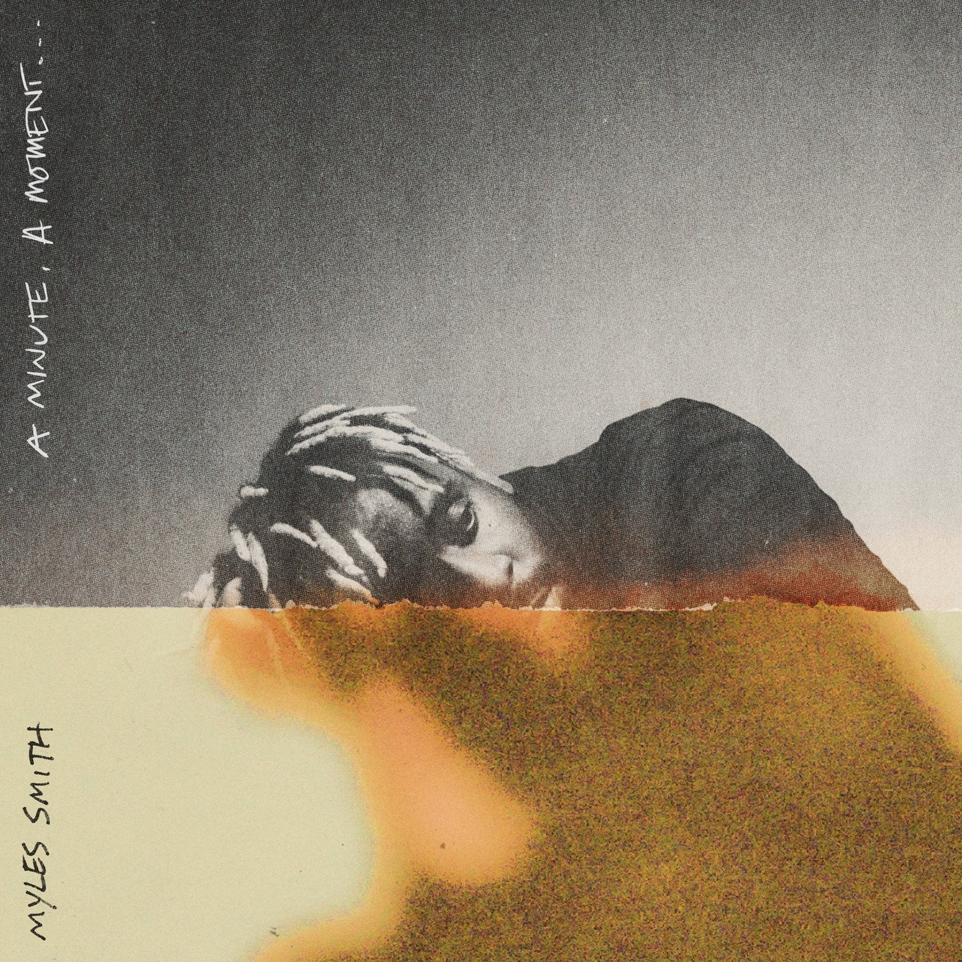 Album cover for Myles Smith’s “A Minute, A Moment…” featuring a person lying down.
