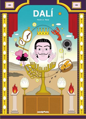 Surrealist graphic novel cover featuring Salvador Dalí’s face in an egg.