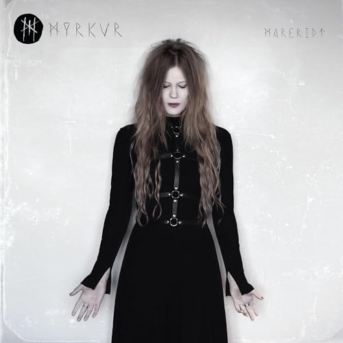 Vinyl record of Myrkur’s “Mareridt” album, featuring dark, atmospheric artwork.