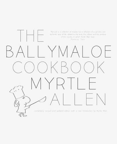 White cookbook cover with black text and a small chef illustration.