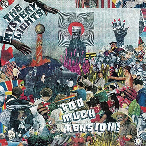 CD cover for “Too Much Tension!” with collage of figures and objects.