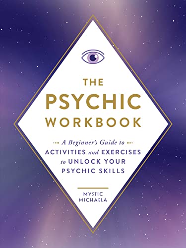 Book cover for The Psychic Workbook with an eye icon on a starry background.