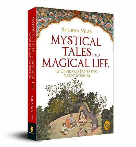 Book cover with ornate red border, title, and illustration of figures under a tree.