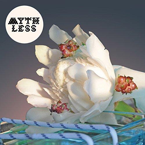 Album cover for Mythless’ “Patience Hell” featuring a white flower.
