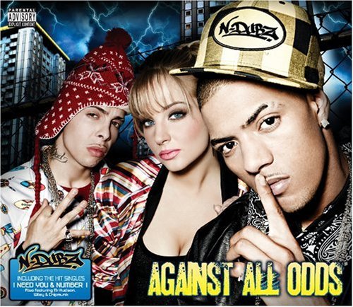 "Album cover featuring three people posing with bold text 'Against All Odds' at the bottom."
