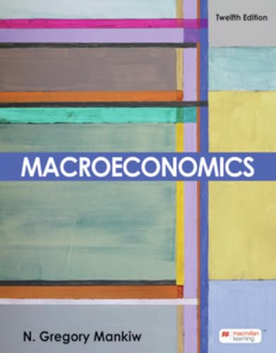 Textbook cover for "Macroeconomics" by N. Gregory Mankiw, twelfth edition.
