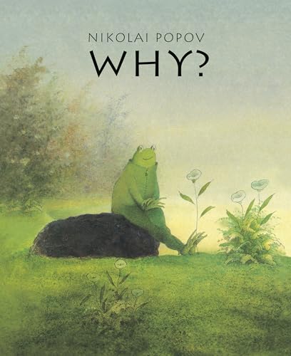 Book cover: a green frog sits thoughtfully in a grassy field.
