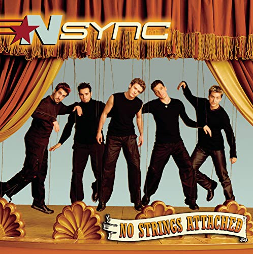 N Sync album cover: five men in black clothing on a stage.