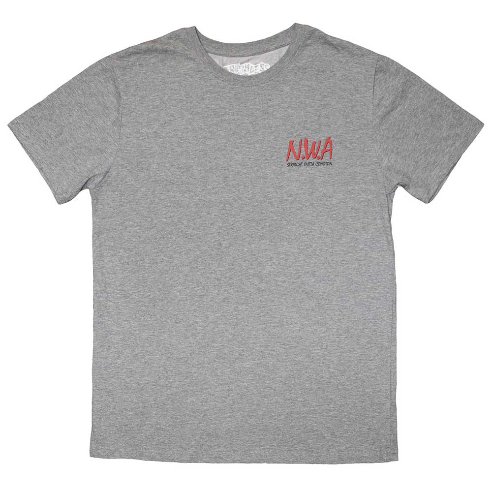 Black t-shirt with small N.W.A logo print, size X-Large.