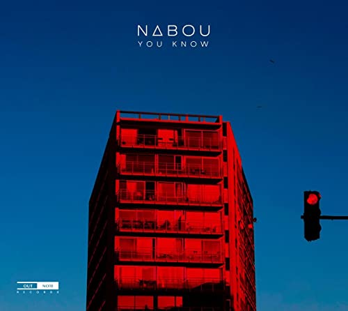 CD cover for Nabou’s “You Know” featuring a red building against a blue sky.