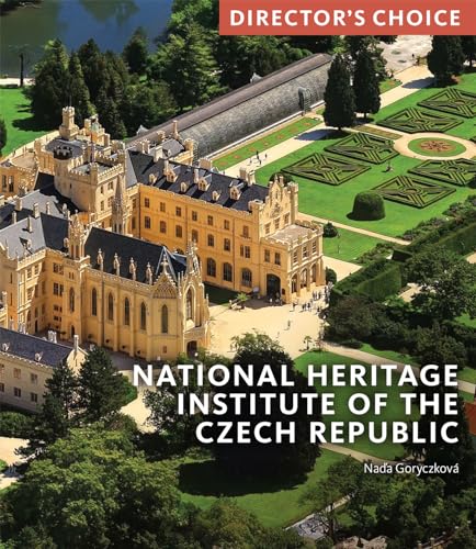 Czech castle with formal gardens, book cover titled “National Heritage Institute.”