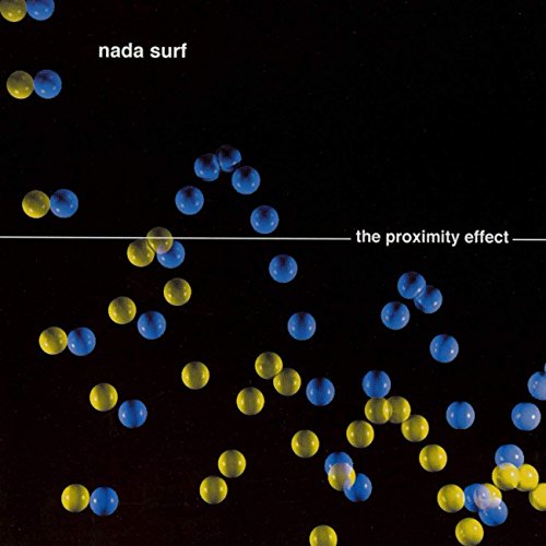 Album cover for Nada Surf’s “The Proximity Effect” with scattered spheres.