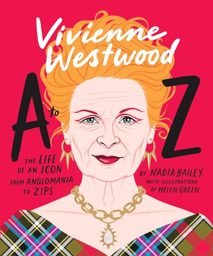Book cover featuring a portrait of Vivienne Westwood with red hair.