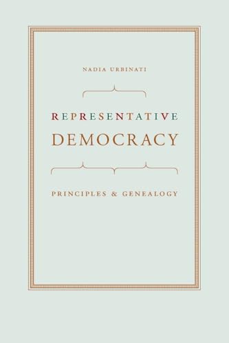 Book cover: "Representative Democracy" by Nadia Urbinati, pale green background.