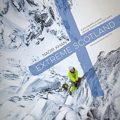 Book cover featuring a climber on a snowy, mountainous Scottish landscape.
