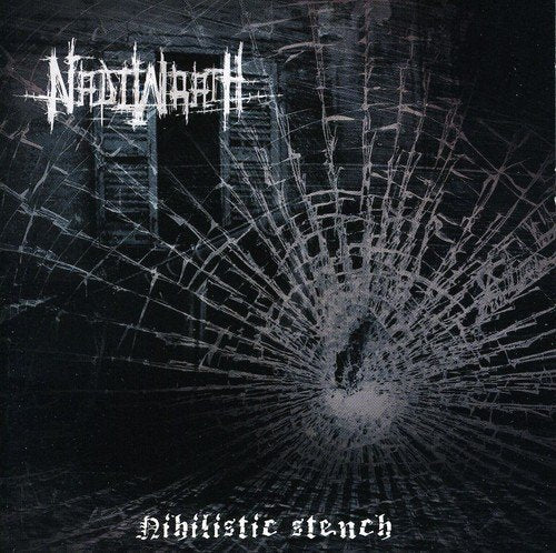 CD cover for Nadiwrath - Nihilistic Stench, featuring cracked glass imagery.