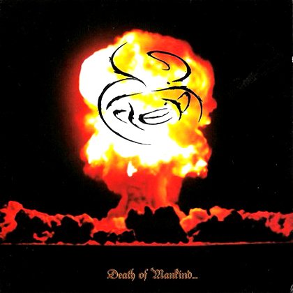 CD cover: fiery explosion with a stylized, white face and text.