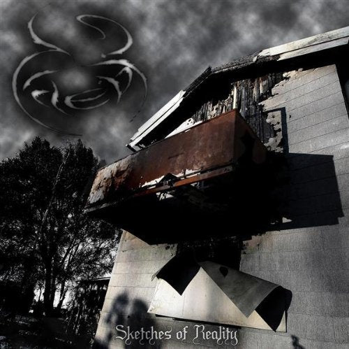 Dark, moody album cover featuring a decaying building and swirling logo.