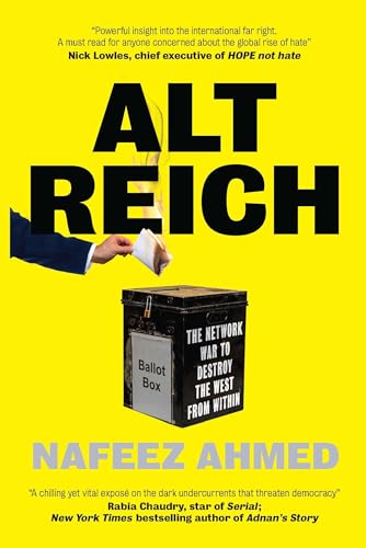 Book cover: "Alt Reich" with a hand dropping a ballot into a box.