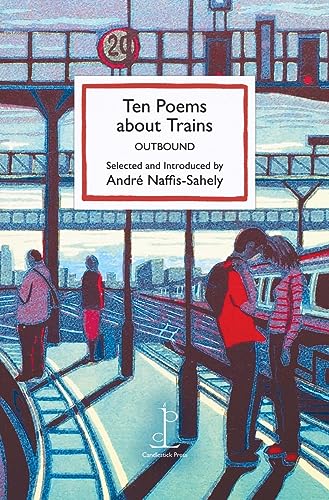 Book cover with illustration of people at a train platform.