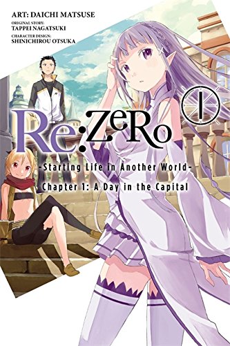 Manga cover featuring a purple-haired girl, a young man, and a seated blonde girl.