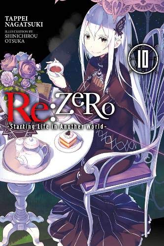 Book cover featuring a pale woman with long white hair at a tea table.
