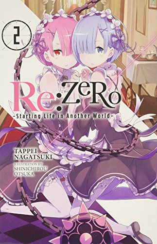 Re:ZERO light novel volume 2 cover featuring two anime girls with blue and pink hair.