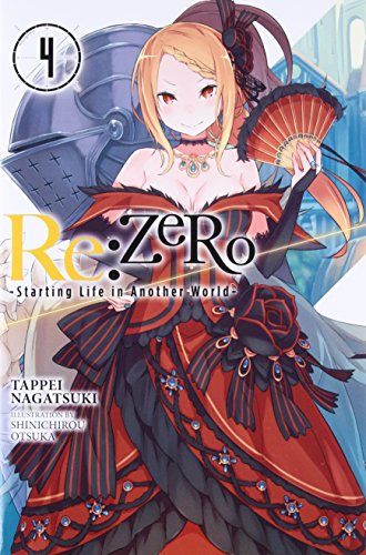 Re:ZERO light novel volume 4 cover featuring a blonde woman in red.