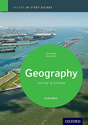 IB Geography study guide cover with a port and green circle.