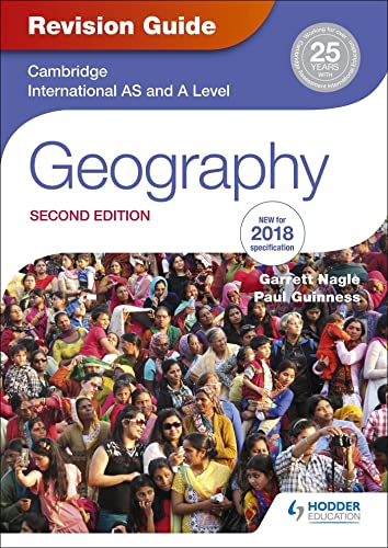 Book cover for Cambridge International AS/A Level Geography Revision Guide, Second Edition.