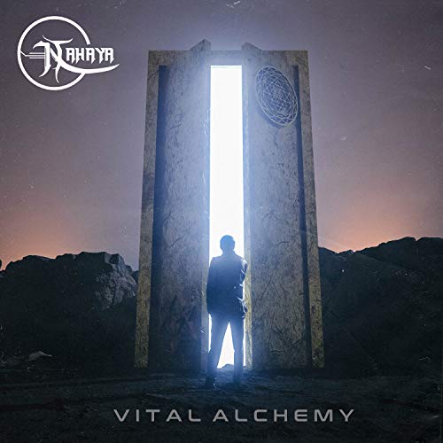 CD cover: person silhouetted before a glowing, stone doorway.