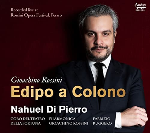 CD cover featuring Nahuel Di Pierro in a suit, with gold text.