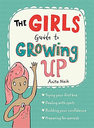 Book cover for The Girls' Guide to Growing Up featuring an illustrated girl in towels.