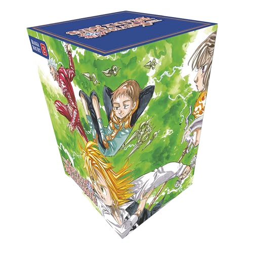 Seven Deadly Sins manga box set featuring anime characters on a green background.