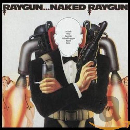 CD cover: person in raygun suit, white face, black suit.