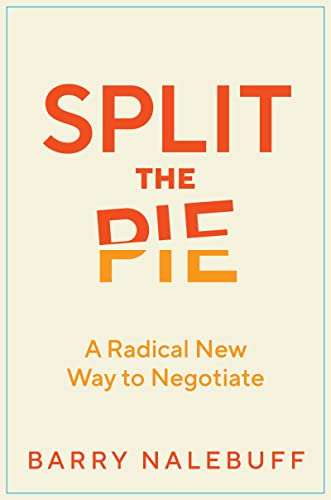 Book cover with the title Split the Pie and author name Barry Nalebuff.