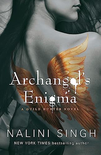 Book cover: woman with a feathered wing, dark and moody tones.