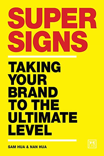 Yellow book cover with bold red and black text: "Super Signs.