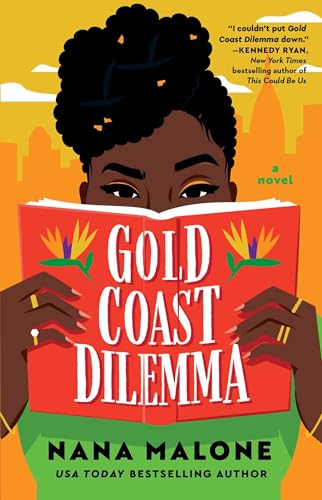 Book cover: “Gold Coast Dilemma” featuring a Black woman reading.