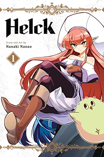Manga cover: red-haired woman with a small, round, yellow creature.