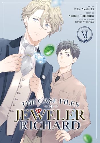 Manga cover featuring two men and a glowing jewel, volume six.