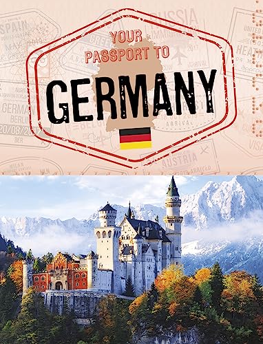 Book cover featuring the title Your Passport to Germany over a castle and mountains.